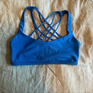 Blue LuluLemon sport bra
